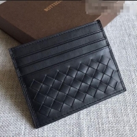 Reasonable Price Bottega Veneta Woven Credit Card Case/Holder BV2151 Black 2021