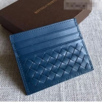 Top Grade Bottega Veneta Woven Credit Card Case/Holder BV2151 Blue 2021