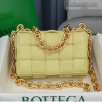 Inexpensive Bottega Veneta The Chain Cassette Cross-body Bag BV2160 Light Yellow 2021