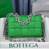 Promotional Bottega Veneta The Chain Cassette Cross-body Bag BV2160 Racing Green 2021