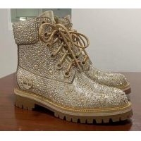 Best Grade Jimmy Choo JC X TIMBERLAND/F Boots with Crystal 092472