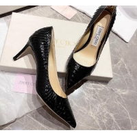 Best Price Jimmy Choo Snakeskin Pumps 6.5cm 010627 Black