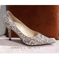 Cheap Price Jimmy Choo Pearl Crystal Pumps 8.5cm 041007