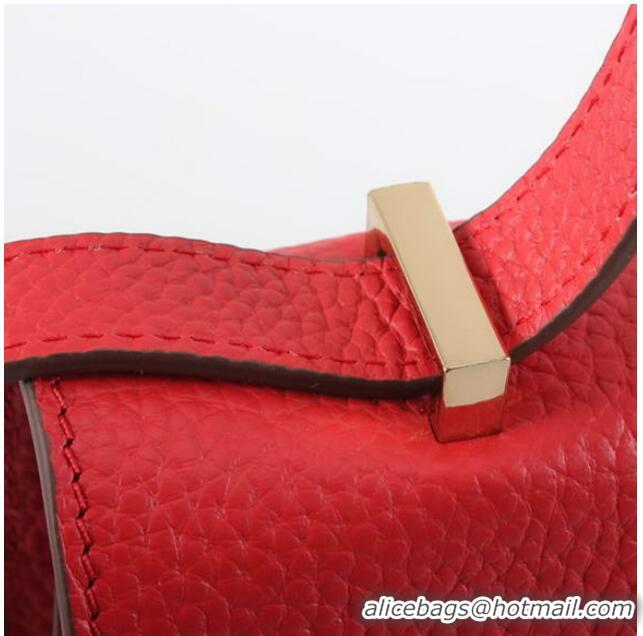 Hermes Constance Bag Togo Leather 1622S Red Golden