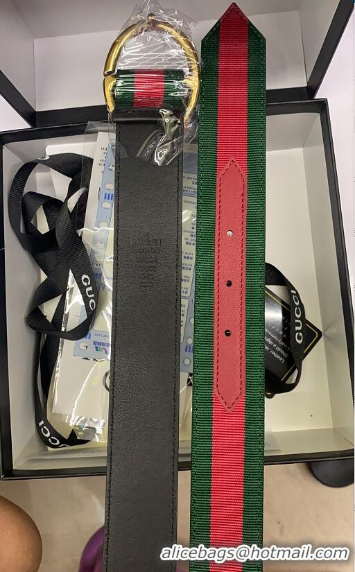 Charming Gucci Web belt G25511 Red & green