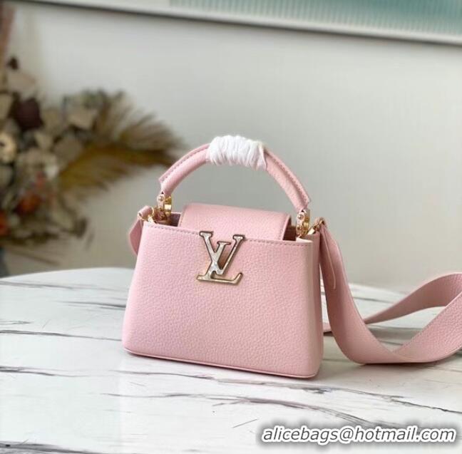 Luxury Classic Louis Vuitton CAPUCINES PM M56983 light pink