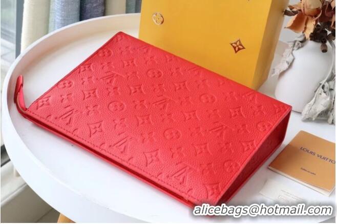 Cheapest Louis Vuitton Monogram Empreinte POCHETTE VOYAGE MM M41058 Red