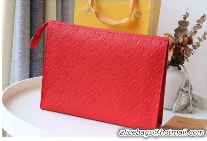 Cheapest Louis Vuitton Monogram Empreinte POCHETTE VOYAGE MM M41058 Red