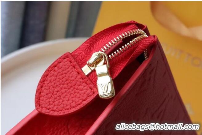 Cheapest Louis Vuitton Monogram Empreinte POCHETTE VOYAGE MM M41058 Red