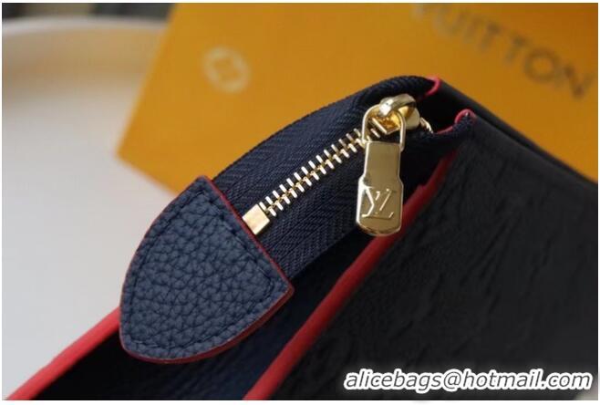 Top Quality Louis Vuitton Monogram Empreinte POCHETTE VOYAGE MM M41058 Navy Blue