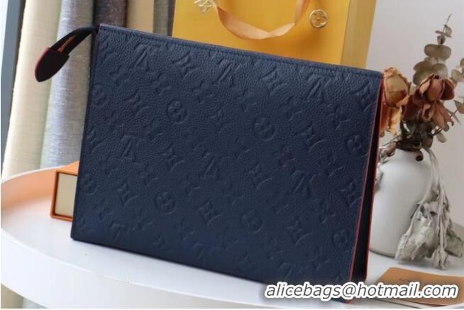 Top Quality Louis Vuitton Monogram Empreinte POCHETTE VOYAGE MM M41058 Navy Blue