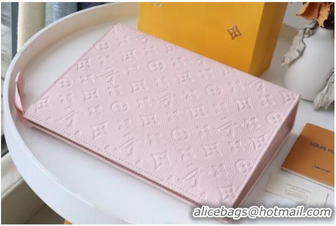 Wholesale Louis Vuitton Monogram Empreinte POCHETTE VOYAGE MM M41058 pink