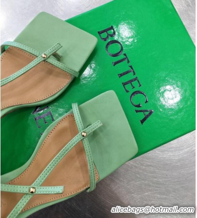 Cute Bottega Veneta Stretch Lambskin Strap Sandals 9cm 050652 Green