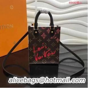 Cheapest Louis Vuitton Monogram Canvas PETIT SAC PLAT M69442 Black