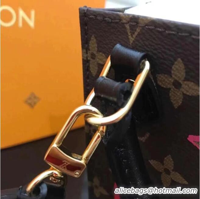 Cheapest Louis Vuitton Monogram Canvas PETIT SAC PLAT M69442 Black