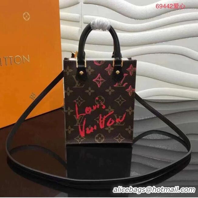 Cheapest Louis Vuitton Monogram Canvas PETIT SAC PLAT M69442 Black