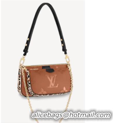 Top Grade Louis Vuitton MULTI POCHETTE ACCESSOIRES M45839 Caramel