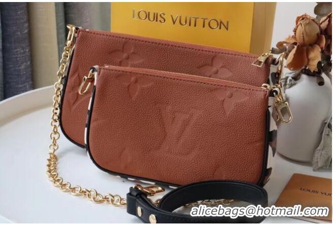 Top Grade Louis Vuitton MULTI POCHETTE ACCESSOIRES M45839 Caramel