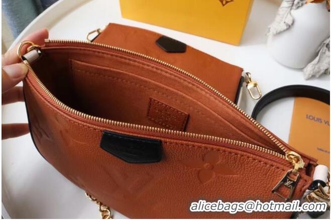 Top Grade Louis Vuitton MULTI POCHETTE ACCESSOIRES M45839 Caramel