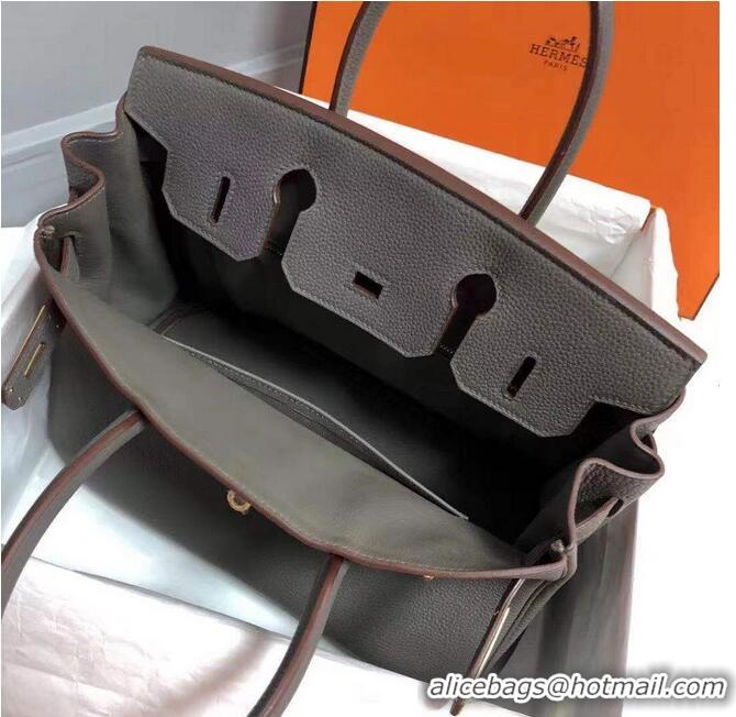 Super Quality Hermes Birkin Bag Original Leather 35CM 17825 Tinware Grey