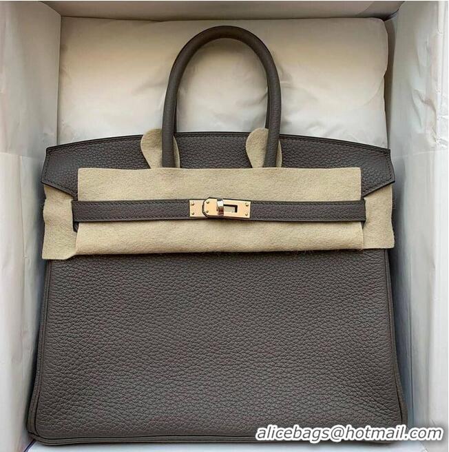 Super Quality Hermes Birkin Bag Original Leather 35CM 17825 Tinware Grey