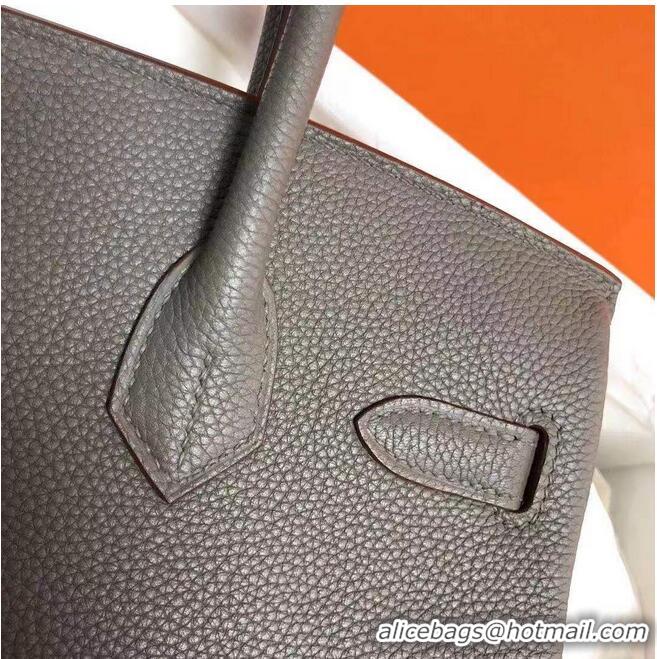 Super Quality Hermes Birkin Bag Original Leather 35CM 17825 Tinware Grey