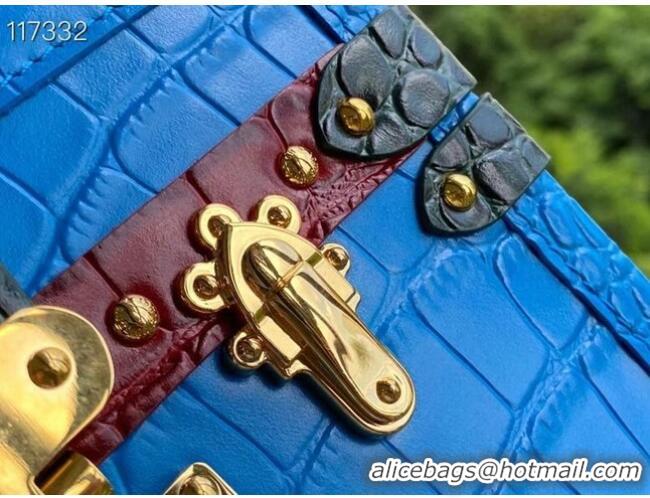 Well Crafted Louis Vuitton original PETITE MALLE N92049 Blue