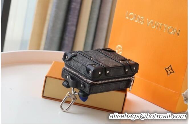 Well Crafted Louis Vuitton KIRIGAMI POUCH BAG CHARM AND KEY HOLDER M80221 Black