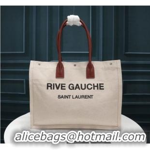 Top Quality Yves Saint Laurent Rive Gauche Tote Shopping Bag 59929 Beige