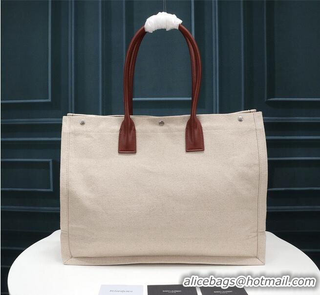 Top Quality Yves Saint Laurent Rive Gauche Tote Shopping Bag 59929 Beige