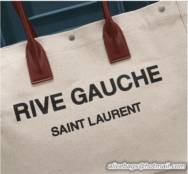 Top Quality Yves Saint Laurent Rive Gauche Tote Shopping Bag 59929 Beige