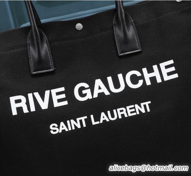 Popular Style Yves Saint Laurent Rive Gauche Tote Shopping Bag 59929 Black