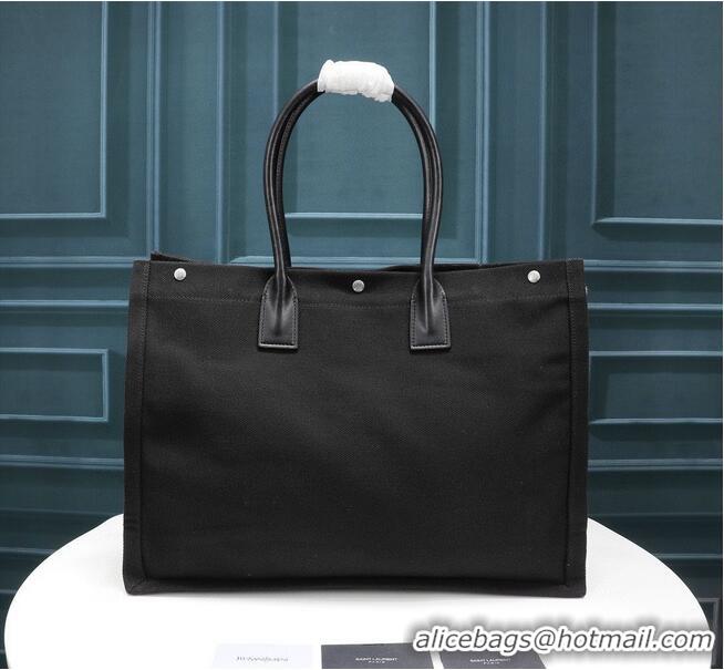 Popular Style Yves Saint Laurent Rive Gauche Tote Shopping Bag 59929 Black