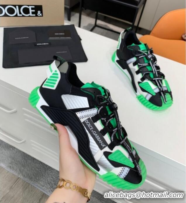 New Style Dolce & Gabbana NS1 Sneakers in Mixed Materials 061630 Green/Black