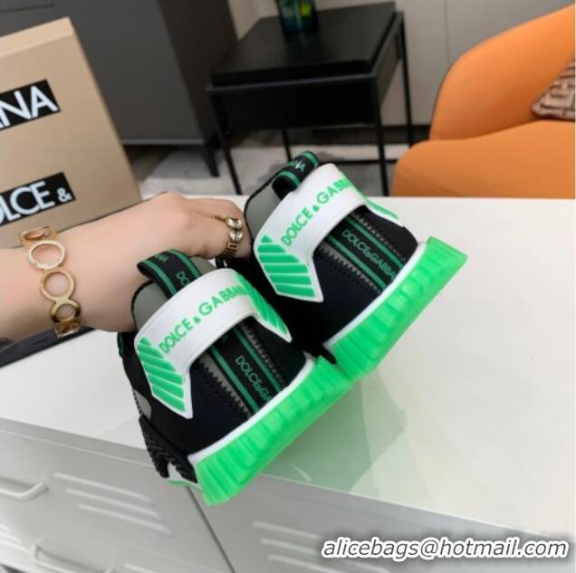 New Style Dolce & Gabbana NS1 Sneakers in Mixed Materials 061630 Green/Black