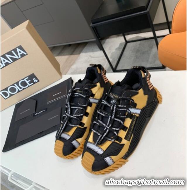 Top Sale Dolce & Gabbana NS1 Sneakers in Mixed Materials Ginger/Black 061615