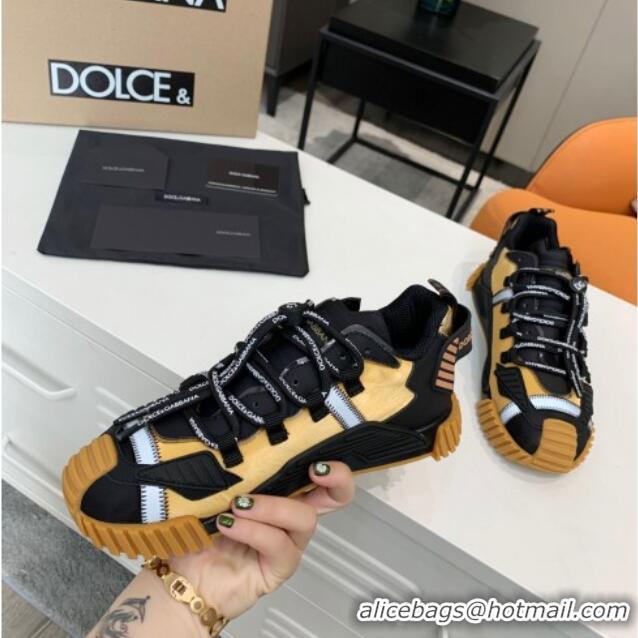 Top Sale Dolce & Gabbana NS1 Sneakers in Mixed Materials Ginger/Black 061615