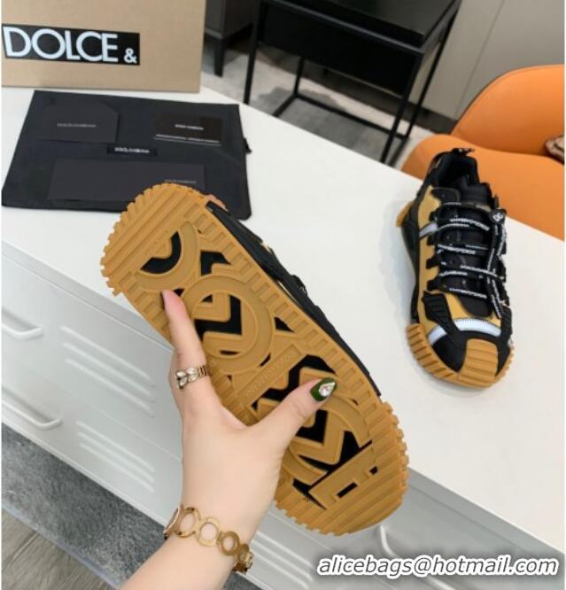 Top Sale Dolce & Gabbana NS1 Sneakers in Mixed Materials Ginger/Black 061615