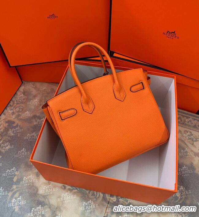 Buy Grade Hermes original Togo Leather HB35O Orange