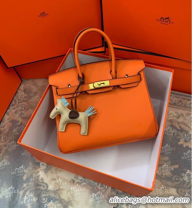 Buy Grade Hermes original Togo Leather HB35O Orange