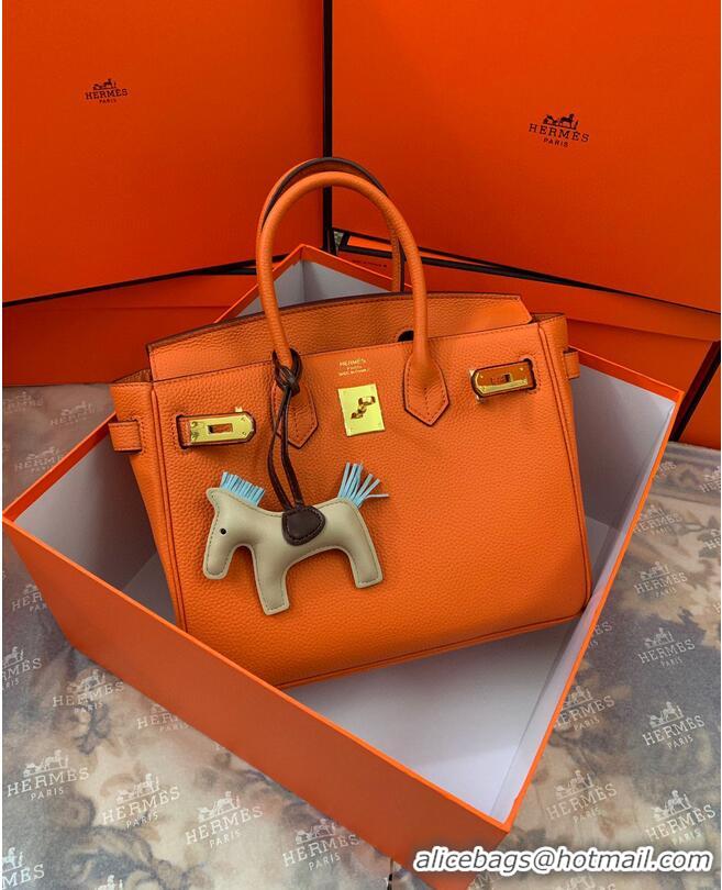 Buy Grade Hermes original Togo Leather HB35O Orange