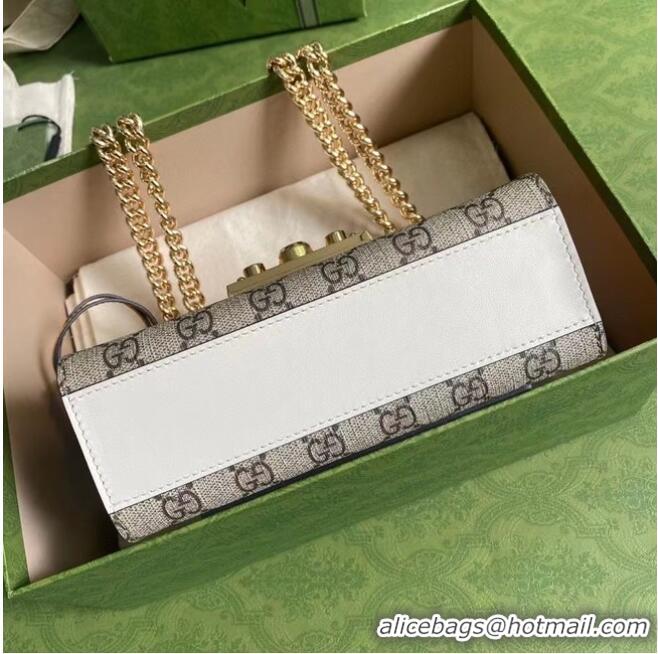 Cheapest Gucci Padlock small shoulder bag 409487 White