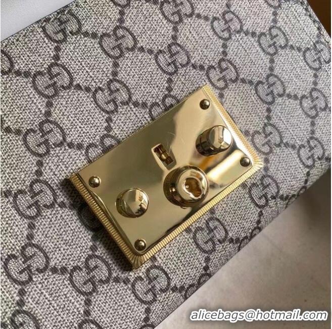 Cheapest Gucci Padlock small shoulder bag 409487 White