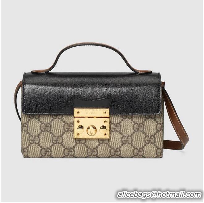 Well Crafted Gucci Padlock mini bag 652683 black