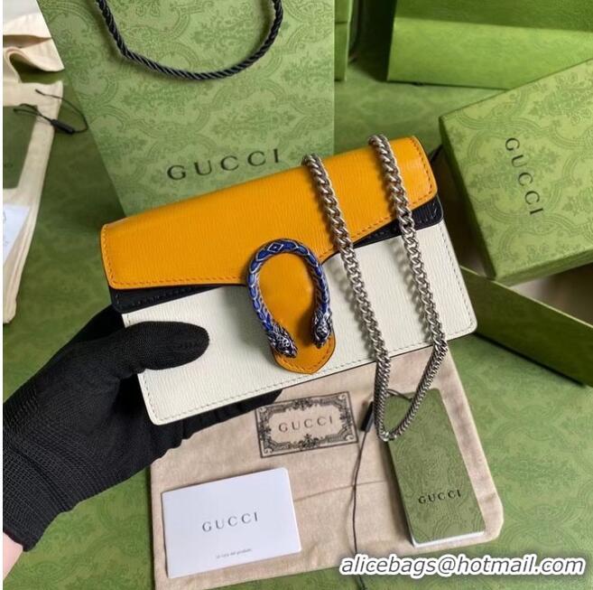 Reasonable Price Gucci Dionysus super mini bag 476432 Burnt orange and white