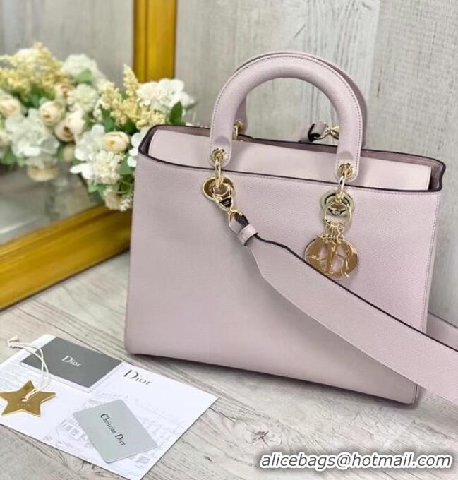 Best Price DIOR LADY BAG Gradient Cannage Lambskin M0584 light pink