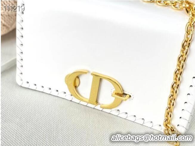 Top Design Dior 30 MONTAIGNE BAG Calfskin M9207 white