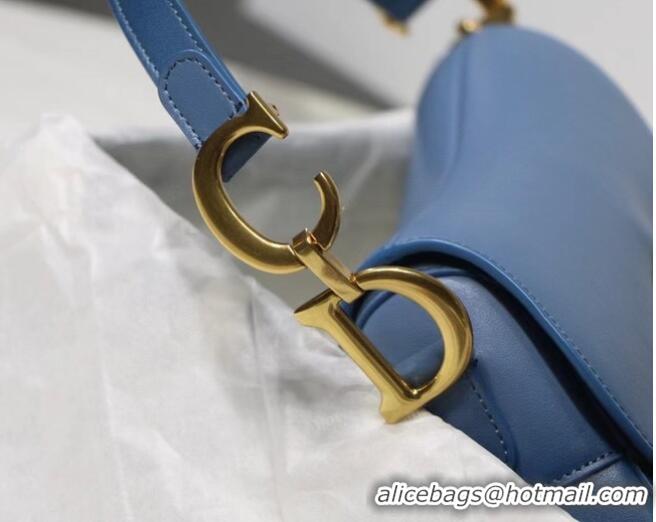 Buy Best DIOR SADDLE BAG Gradient Calfskin M0446C blue &Shoulder strap