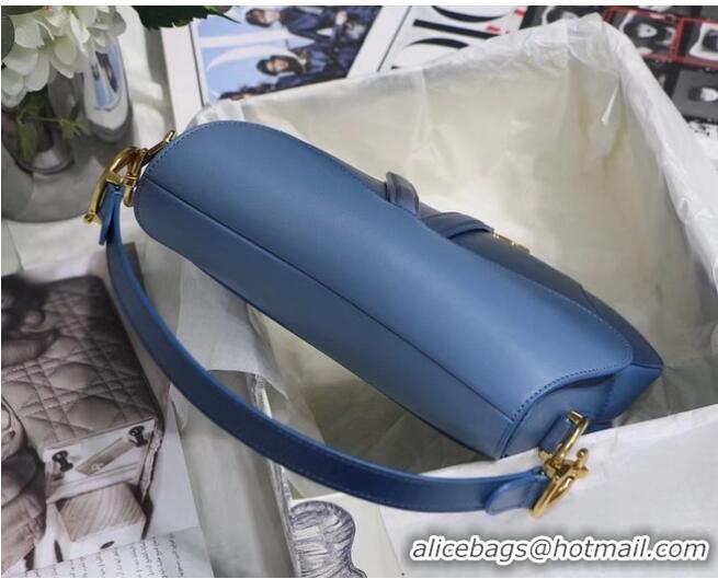 Buy Best DIOR SADDLE BAG Gradient Calfskin M0446C blue &Shoulder strap