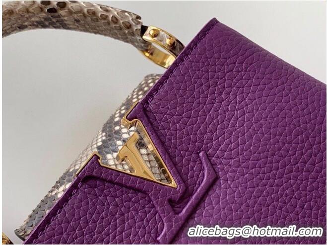 Best Price Louis Vuitton CAPUCINES Original Leather PM M96467 Purple